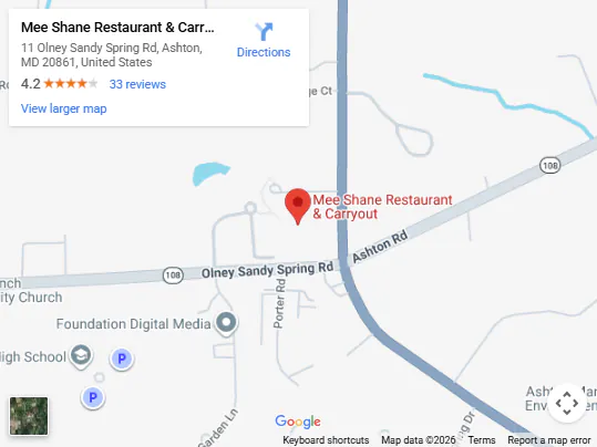 Location, 11 Olney Sandy Spring Rd, Ashton, MD 20861, United States 11 Olney Sandy Spring Rd, Ashton, MD 20861, United States